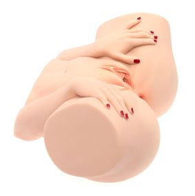 Мастурбатор-півторс Naked Factory BARBIE, вагіна + анус, 2 канали, дуже реалістичний, наскрізний