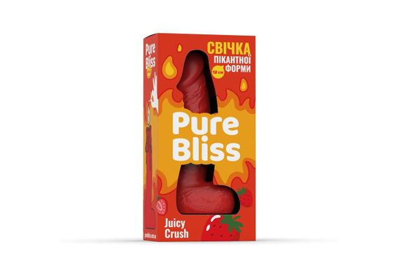 Свічка у формі фалоса Pure Bliss Red Juicy Crush з ароматом ягід, 18 см Sex Aura | Зображення 6