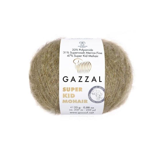 Super Kid Mohair № 64406 Gazzal Турецька пряжа для в'язання нитки кід мохер 64406