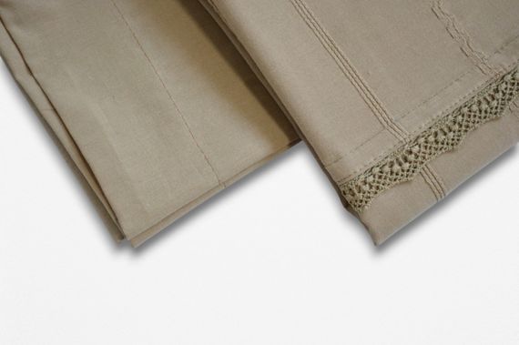 Постільна білизна Saheser Stonewashed Ranforce 200 х 220 см Jasmin Bej | Зображення 3