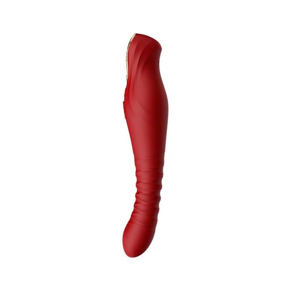 Смартвібратор-пульсатор Zalo — King Wine Red, кристал Swarovski Sex Aura | Зображення 1