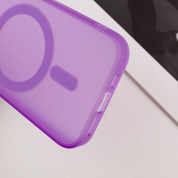 Чехол TPU+PC Lily with MagSafe для Apple iPhone 15 Pro (6.1") Purple | Зображення 7