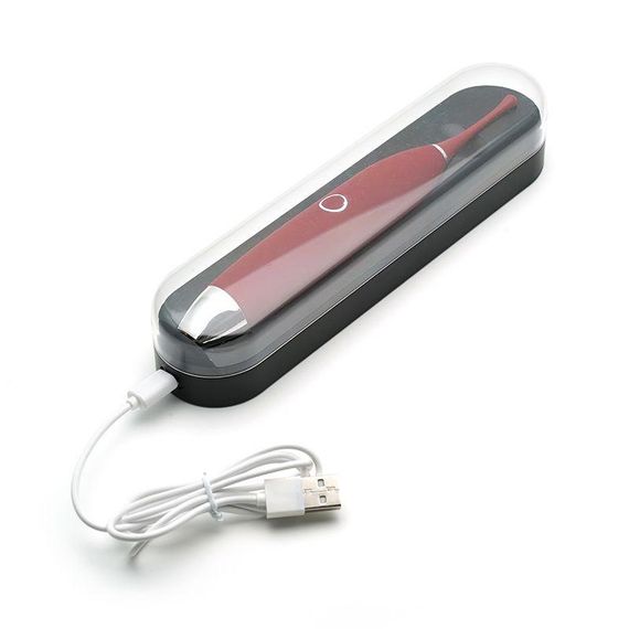 Кліторальний вібратор KISTOY C-King Red, з двома дод. насадками, потужна прицільна стимуляція sexstyle | Зображення 7