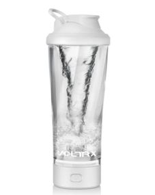 Шейкер спортивний електричний VOLTRX VortexBoost 600 мл. Tritan White (Vortex_White)