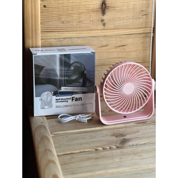 Підвісний вентилятор настільний компактний Wall mounted fan, настільний мінівентилятор | Зображення 4