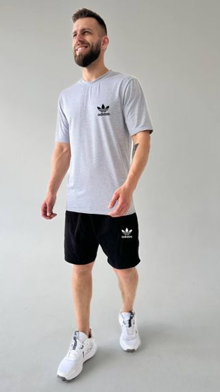 Чоловічий літній костюм adidas сірий | Зображення 1