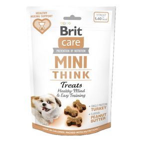 Ласощі Brit Care Mini Treats Think д/собак малих порід д/розумових здібностей індичка смак арахісове масло 50 г