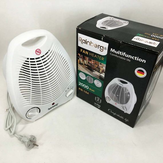 Тепловентилятор Rainberg RB-164 електричний обігрівач UR-216 2000 W | Зображення 1