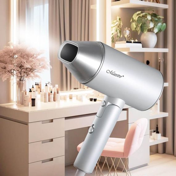 Фен для волосся Maestro MR-213, 2100 Вт, складана ручка, холодне повітря, 2 режими нагрівання | Зображення 1