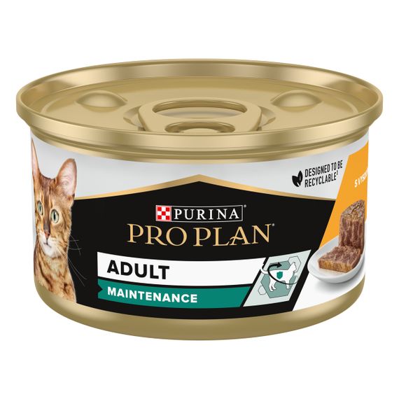 Вологий корм Purina Pro Plan Adult для дорослих кішок з куркою 30шт*85г | Зображення 1