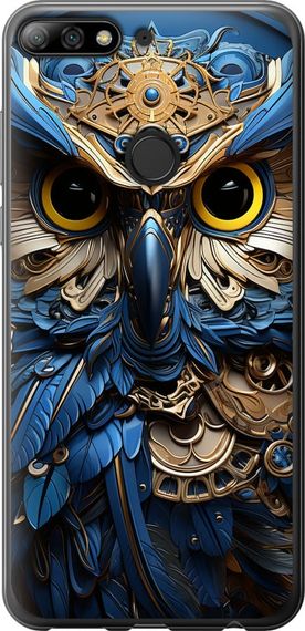 Чехол на Huawei Y7 Prime 2018 Сова v2 "5649u-1509-17620"