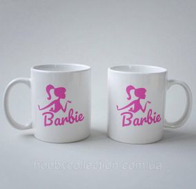 Кружка з принтом "Barbie" 330 мл Біла