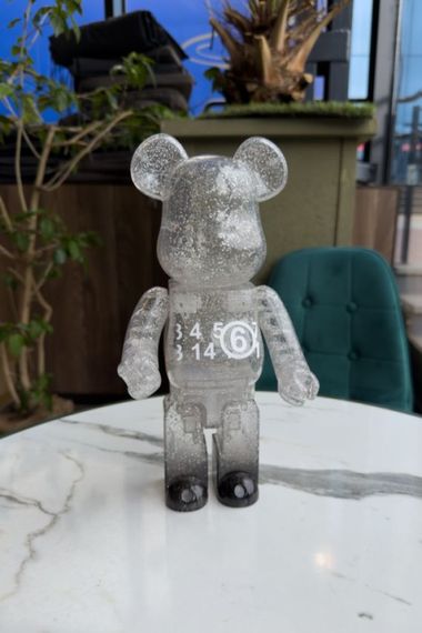 Bearbrick дизайнерська статуетка ведмідь Беарбрік прозорий 28 см mb046