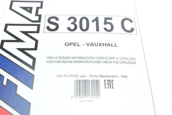 Фільтр салону Opel Astra F Corsa B Combo 1.2i-1.7D 91-02 S 3015 C | Зображення 5