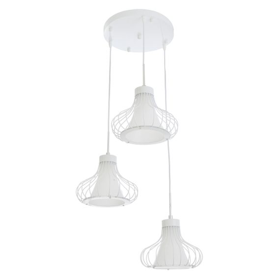 Люстра подвесная лофт для кухни E27 60W WH (BL-927S/3)