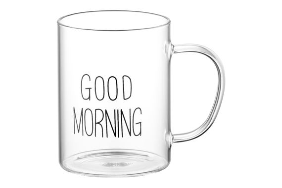 Набір чашок ARDESTO з ручками Good Morning , 420 мл, 2 од., боросилікатне скло (AR2642BMR) | Зображення 4