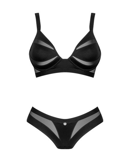 Комплект нижнего белья Obsessive Chic Amoria черный, M-L sexstyle | Зображення 8