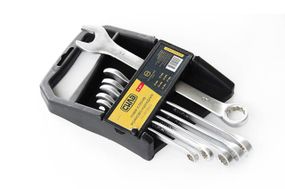 Набор ключей рожково-накидных CrV 8-17мм (6шт) СИЛА