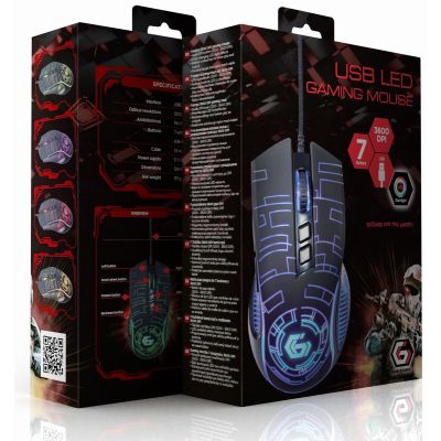 Мышка Gembird MUSG-RGB-01 USB Black (MUSG-RGB-01) (MUSG-RGB-01) | Зображення 6
