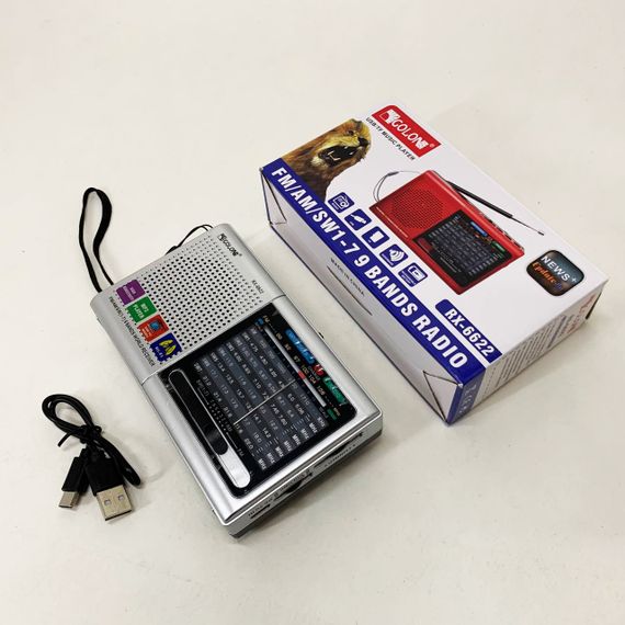 Радио портативное переносное MP3 USB Golon RX-6622, Плеер мп3 с радио фм, Радиоприемники фм FJ-94 | Зображення 7