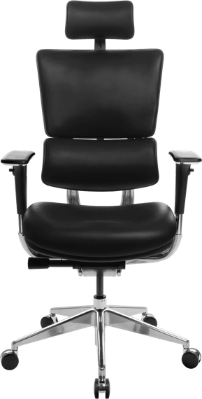 Кресло офисное GT RACER X-807 LEATHER BLACK (P-02) | Зображення 2