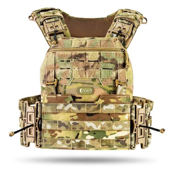Плитоноска М7 PRO GEN Skelet + 7 підсумків Мультикам | Зображення 5