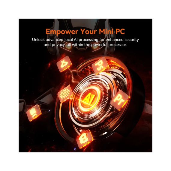 Компьютер GEEKOM Mini PC A8 / Ryzen7 8745HS, 32, 1TB, Radeon 780M, W11Pro (GMA8R78745HS-321T-EU) | Зображення 6