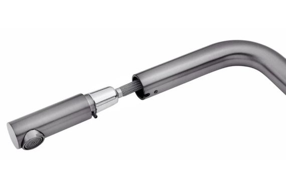 Змішувач для кухні з висувним виливом Kroner KRPё Edelstahl Klassisch - PVD03917 (CV032285) | Зображення 3