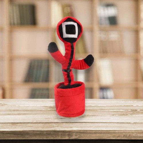 Танцующий и поющий кактус с USB-зарядкой, Кактус поющий 120 песен с подсветкой Мягкая игрушка YG-71 | Зображення 8