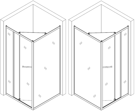 Душова кабіна BRAVO DUNAJEC N90MS квадратная, без піддона | Зображення 2