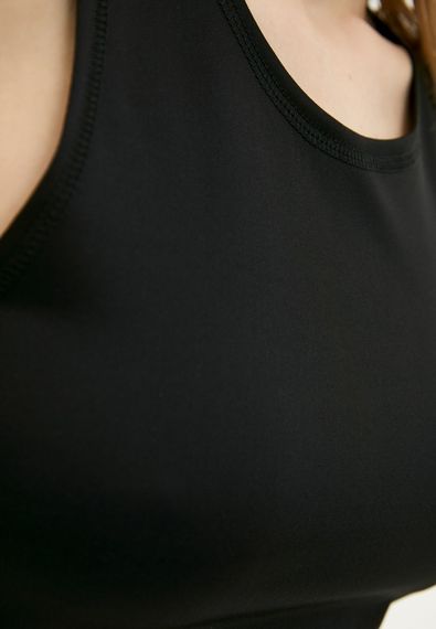 Спортивный топ 4Profi с без рукавов без принта черный размер XXL бифлекс 16398 | Зображення 6