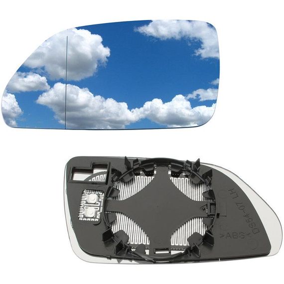 VW Polo IV 05-09 вставка зеркала левая с подогревом Зеркало вкладыш левое Фольксваген Поло | Зображення 1