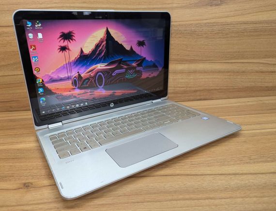 Ноутбук-трансформер Б-клас HP ENVY x360 15t-w200 / 15.6" (1920x1080) IPS Touch / Intel Core i7-7500U (2 (4) ядра по 2.7 - 3.5 GHz) / 8 GB DDR4 / 240 GB SSD / Intel HD Graphics 620 / WebCam / Windows 10 б/в + Подарунок Бездротова миша / USB | Зображення 3