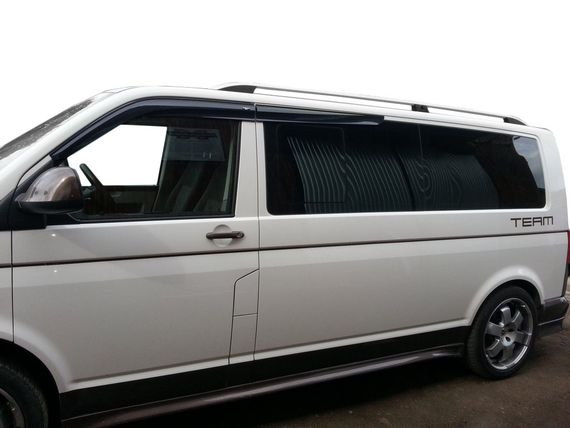 Рейлінги CROWN (сірий мат) Довга база для Volkswagen T5 Caravelle 2004-2010 років | Зображення 1