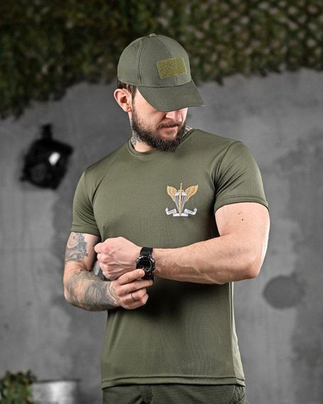 Тактична волога відводна футболка завжди перша олива ДЛ6472 | Зображення 2