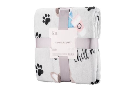 Плед Ardesto Flannel, 160х200 см, бульдоги (ART0112PB)