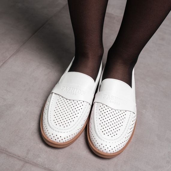 Мокасины женские Fashion Stella 3577 36 размер 23,5 см Белый | Зображення 1