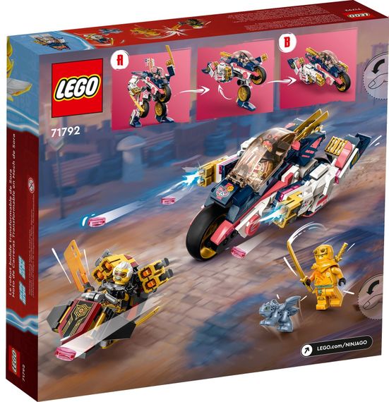 Конструктор LEGO Ninjago Перегоновий робобайк-трансформер Сори (71792) | Зображення 9