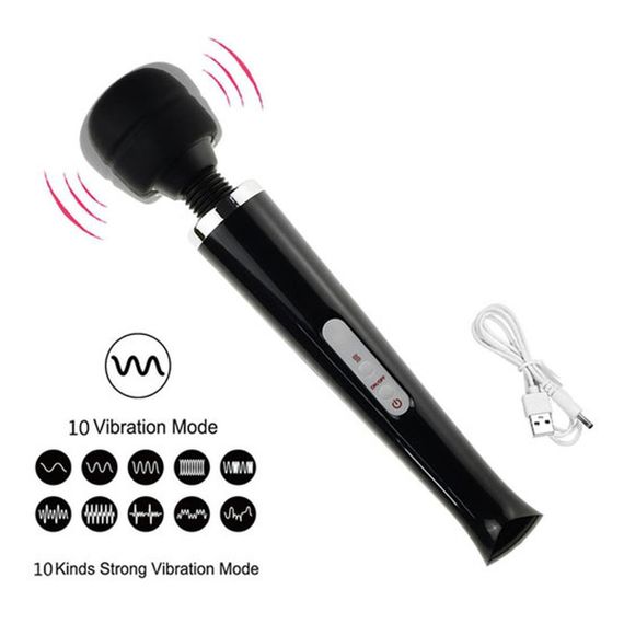 Вібромасажер B - Series Magic Massager Wand, чорний | Зображення 5