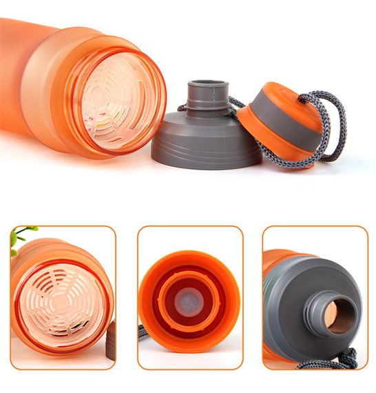 Пляшка для води CASNO 600 мл KXN-1116 Помаранчева | Зображення 8