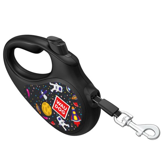 Рулетка для собак Waudog R-Leash XS с рисунком "Nasa", лента, 3 м | Зображення 1