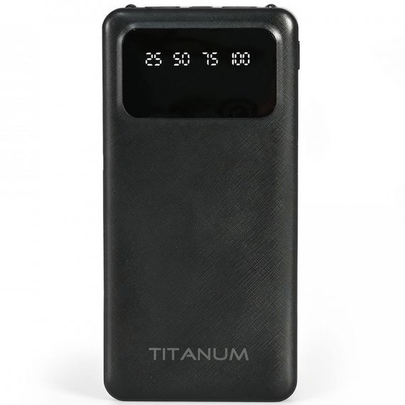 Повербанк 10000mAh TITANUM OL21 Black з ліхтариком (TPB-OL21-B) | Зображення 3