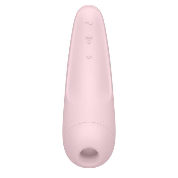 Вакуумний кліторальний стимулятор Satisfyer Curvy 2+ з Air Pulse, 11 режимів вібрації, Рожевий | Зображення 4