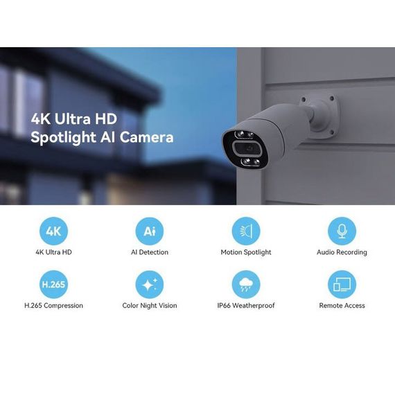 Камера відеоспостереження Camera C16 TUYA APP WIFI IP 3.0 mp вул. | Зображення 2