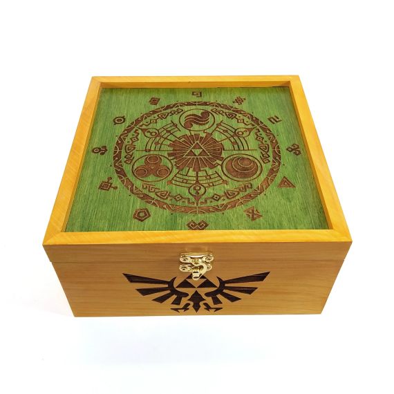 Ящик з кришкою The Legend of Zelda 19,8х19,8х10,8 см Майстерня містера Томаса Дерево Лак | Зображення 1