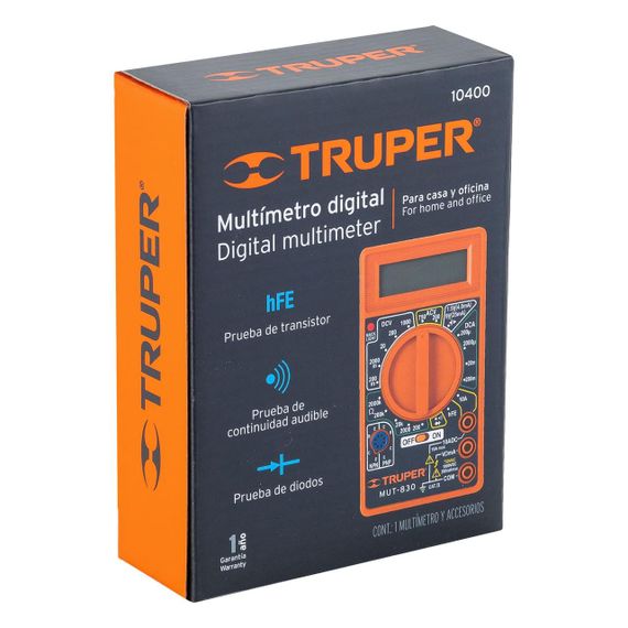 Мультиметр-тестер Truper MUT-830 Light-Duty 200mV-500V | Зображення 2