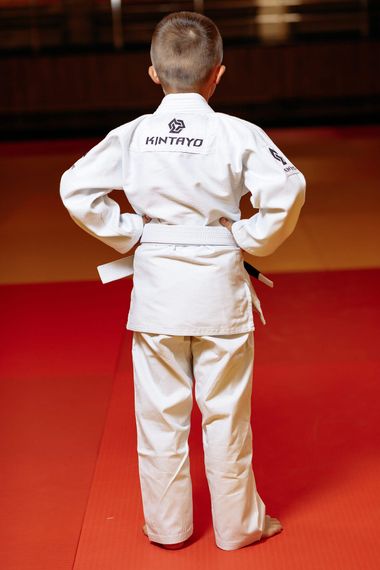 Кімоно для джиу - джитсу біле, TM "Kintayo", 130 зріст, щільність 350 гр/м.кв. | Зображення 3