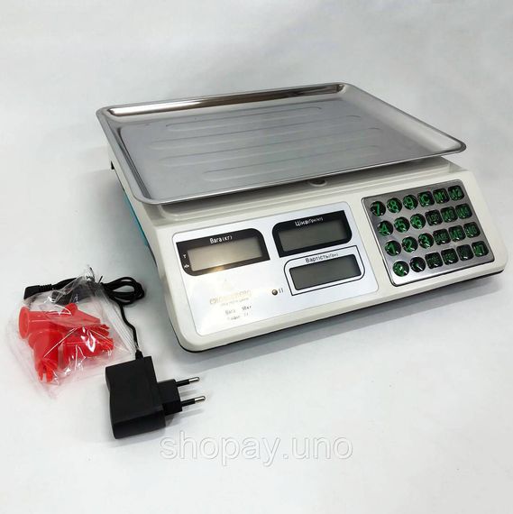 Весы торговые электрические Crownberg CB-5006, Функциональные электронные весы для торговли JV-56 | Зображення 8