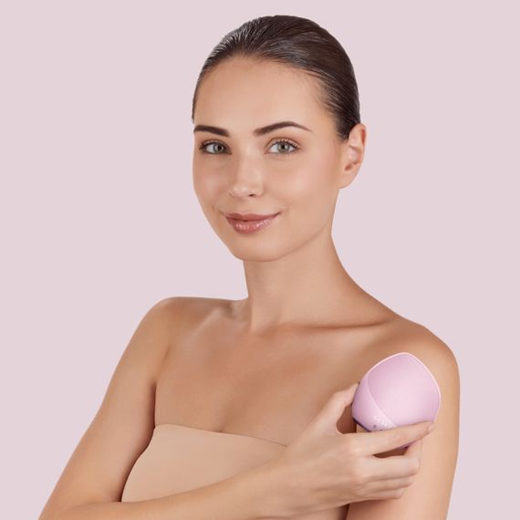 Ультразвукова щітка для тіла та інтенсивний пілінг GESKE Sonic Body Brush&Intensive Exfoliator 7в1 starlight, Рожевий | Зображення 3
