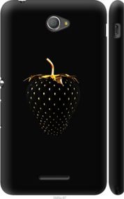 Чохол на Sony Xperia E4 Dual E2115 Чорна полуниця "3585m-87-24368"